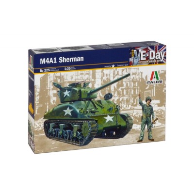 M4A1 SHERMAN E-DAY - 1/35 SCALE - ITALERI 225